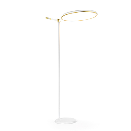 Full Moon Floor Lamp White