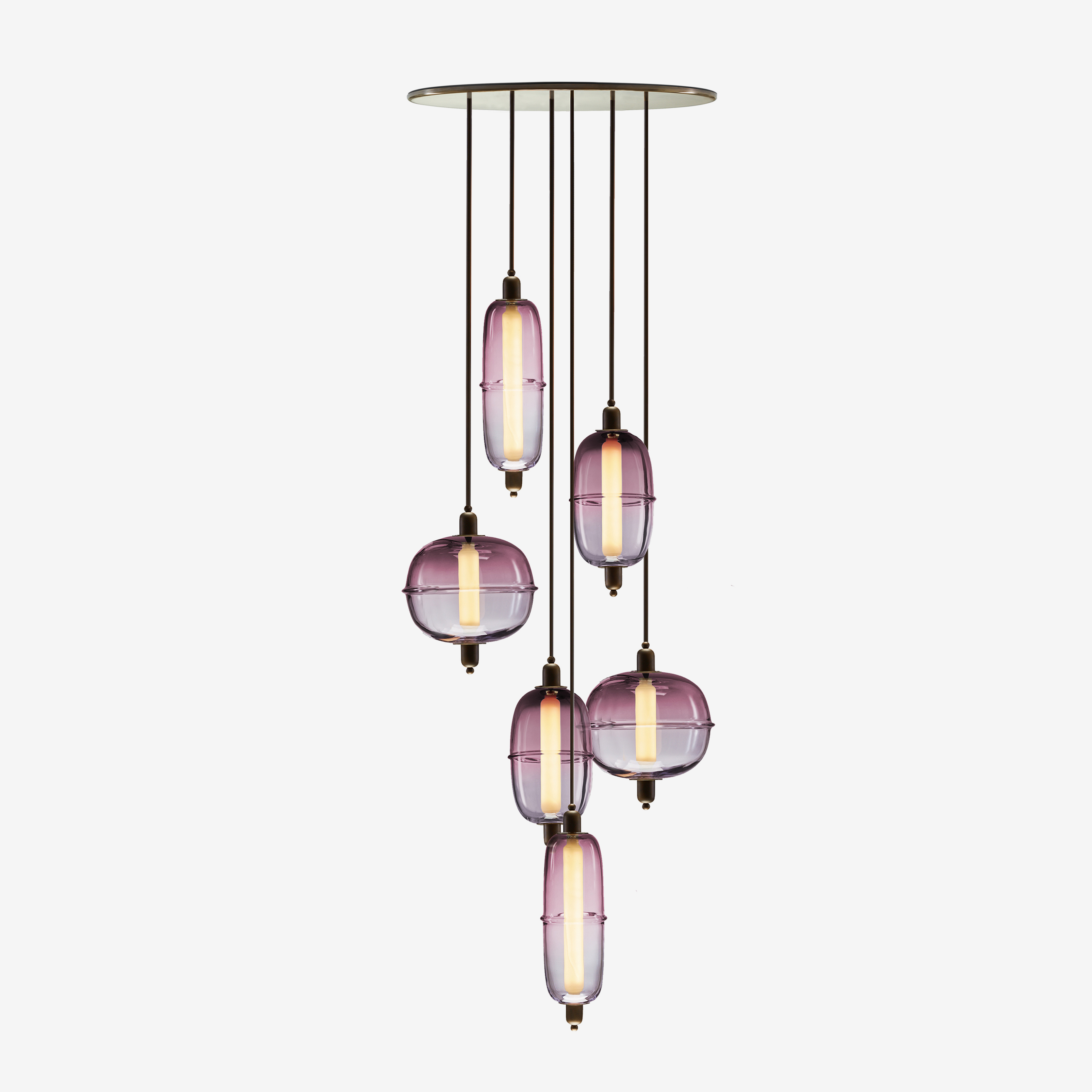 Moirai Vertical Drop Chandelier