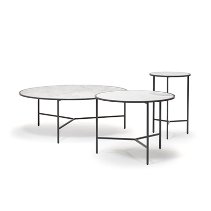 Smoke Tables Lacquered "Basalt Grey" RAL 7012