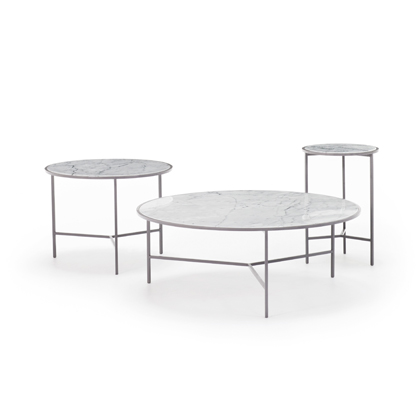 Smoke Tables Lacquered "Platinum Grey" RAL7036