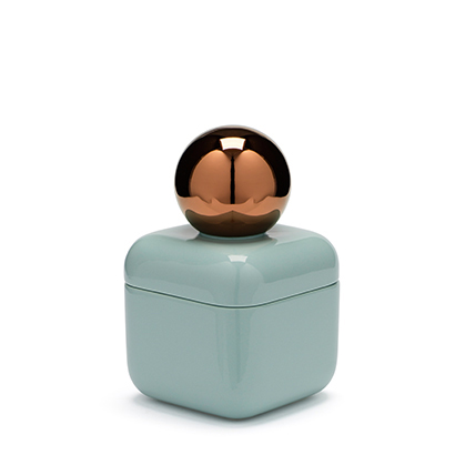 Whisper Box Petite Glossy Vintage Green & Copper